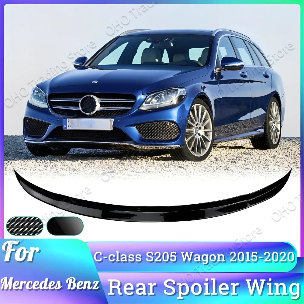 

Для Mercedes Benz S205 C-class Wagon Hatchback C180 C200 C220 C320 C350 C400 2015-2020 спойлер на крышу крылья хвостовой спойлер крылья