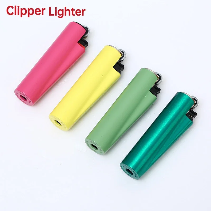 Оригинальная металлическая ветрозащитная бутановая зажигалка Clipper Turbo