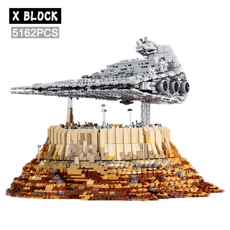 MOC-18916 The Empire Over Jedha City строительные блоки модели фильмы серия наборы Разрушитель Звездный Корабль Кирпичи Детские игрушки для мальчиков Подарки