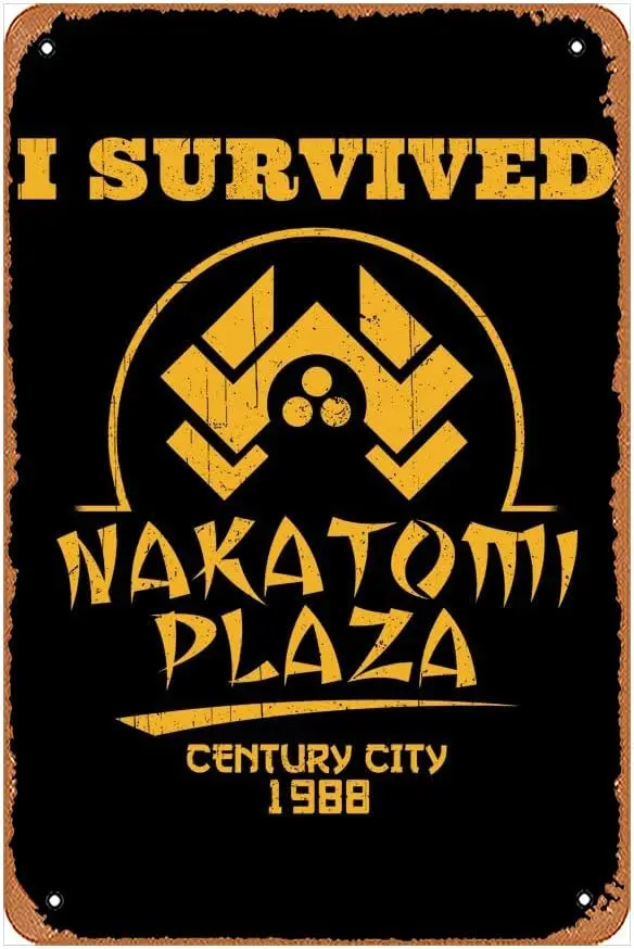 Металлический жестяной знак 8X12 дюймов-я выжила Накатоми металлический фон бар