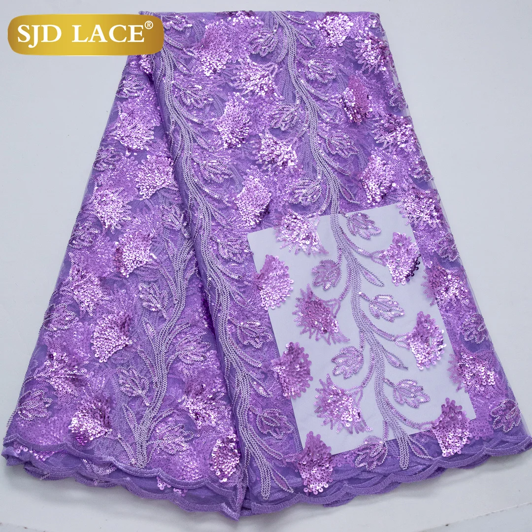 Кружево SJD нигерийский тюль сетка кружевные ткани женские платья 2024 высокое