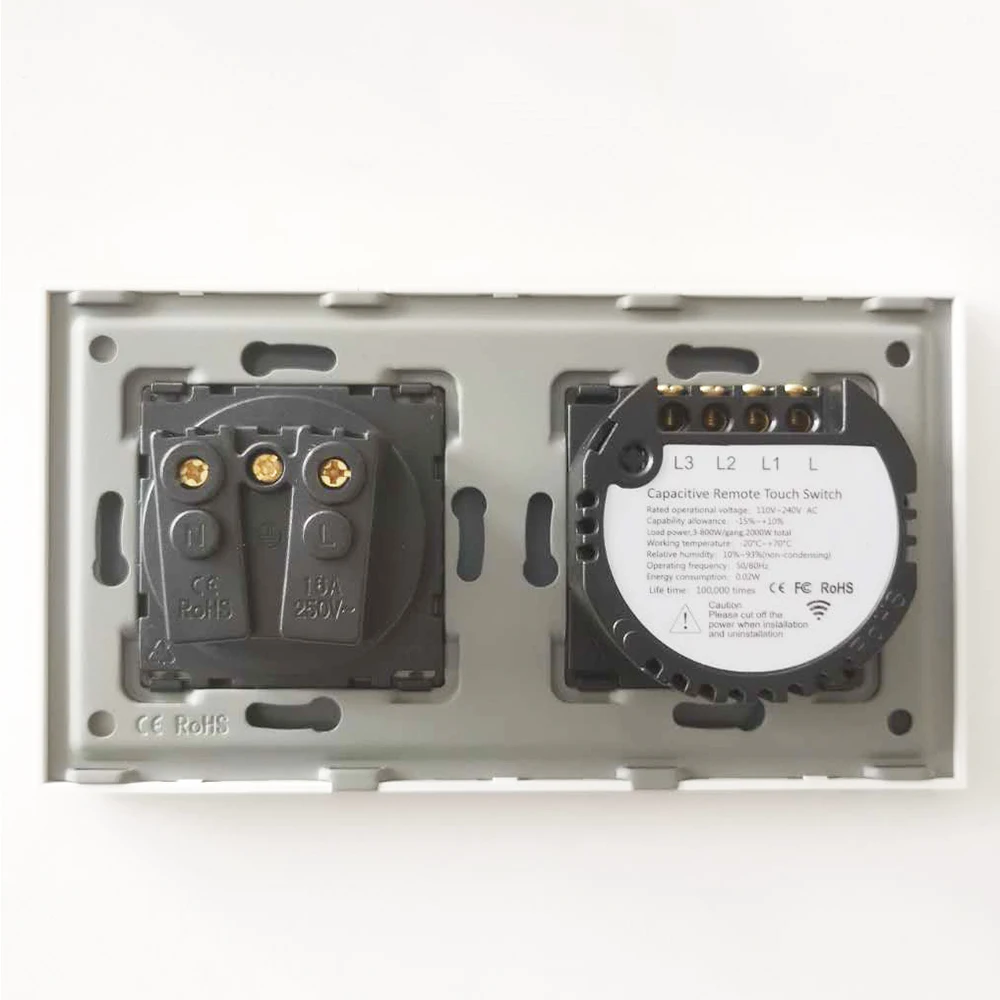 Французская настенная розетка выключатель света на 1/2/3 клавиши с 1 направленной