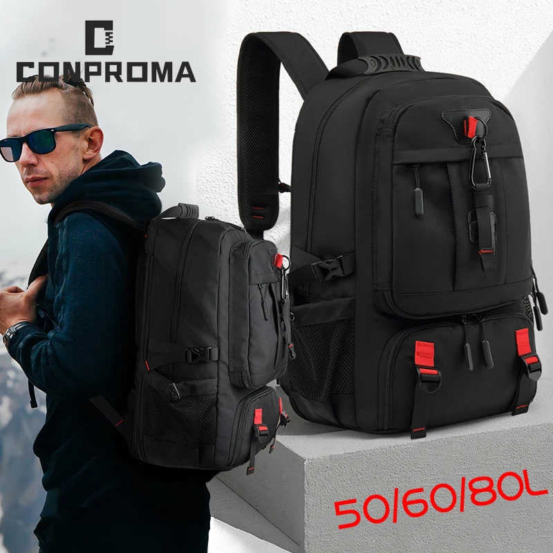Large Capacity Travel Outdoor Mountaineering Luggage Bag Pack Sports Trekking Rucksack Hiking Camping