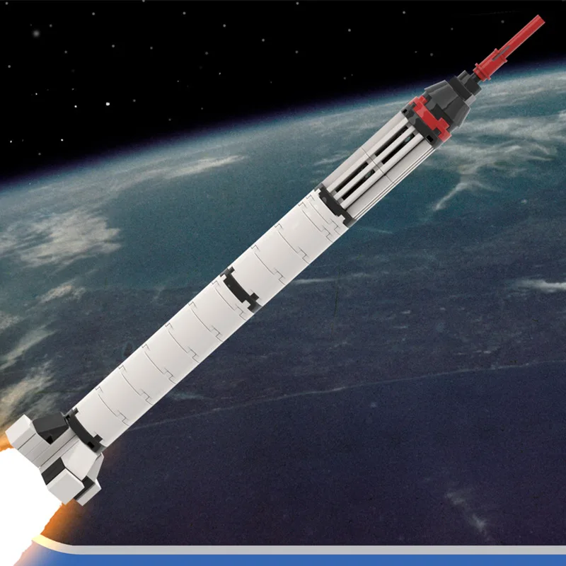 MOC-79193 Space Explore Rocket набор строительных блоков модель Mercuryed-Redstone для запуска