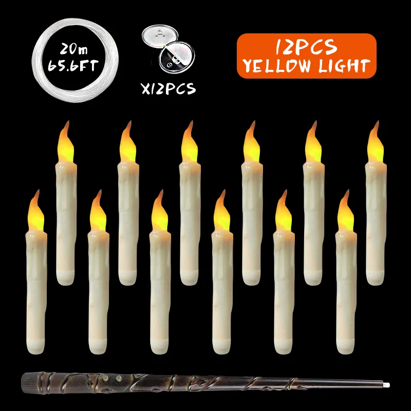 

Дистанционно управляемые светодиодные плавающие свечи теплый свет