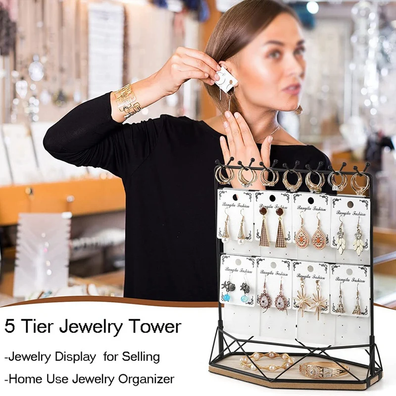 Earring Display Stands For Selling Jewelry Display Stand Earring Card Display Stand Holder For Show And Home Use