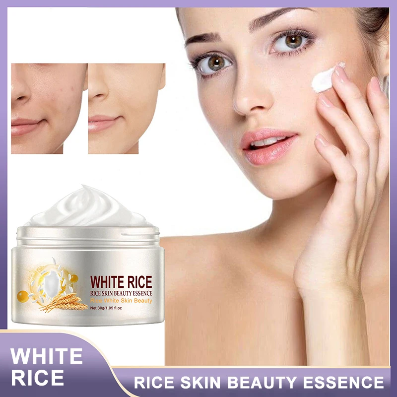 

White Rice Whitening Cream Anti Aging Remove Wrinkles Firming Nourishing Moisturizing Facial Brightening Cream Face Care 2023