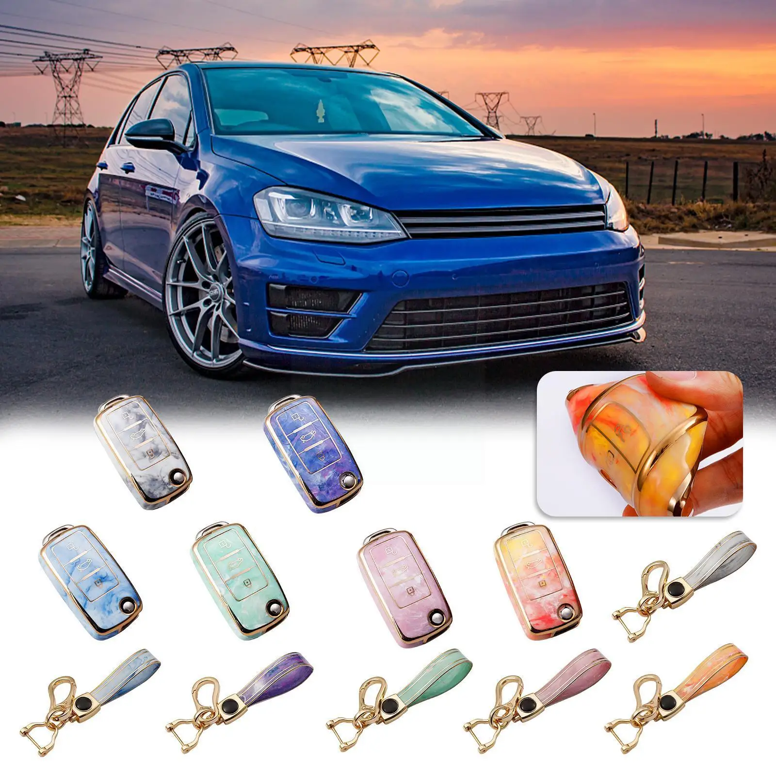 

Tpu Jade Pattern Car Box Cover For Tuhuan B6 B7 Golf 4 5 6 Mk6 Jett Z7m3