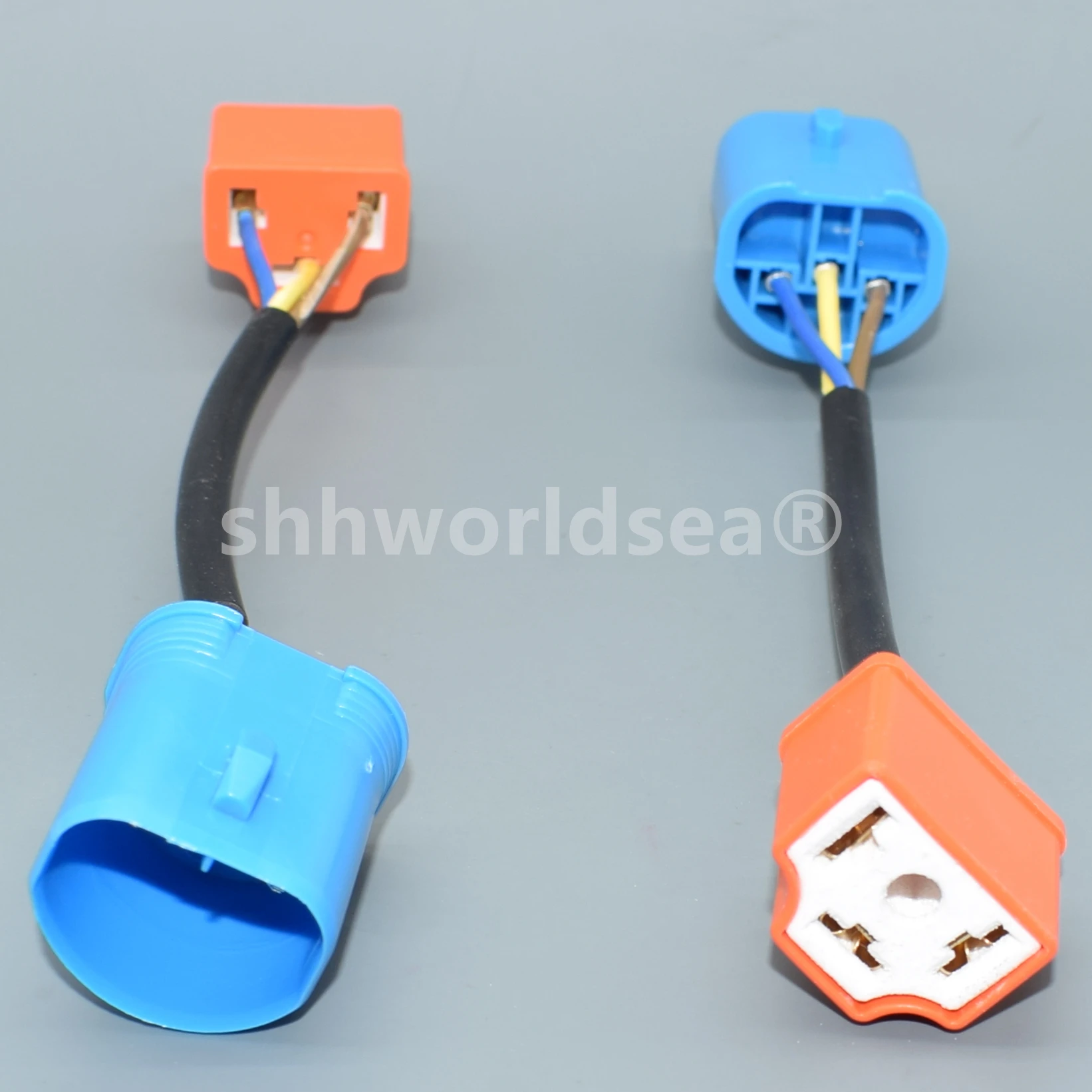 Фото Shhworldsea Автомобильная розетка 9004 9007 штекер до h4 Женская фоторозетка №3
