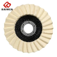 125mm polishing pad wool flap felt disc angle grinder buffing wheel polish pad metal waxing polishing wheels for woodworking