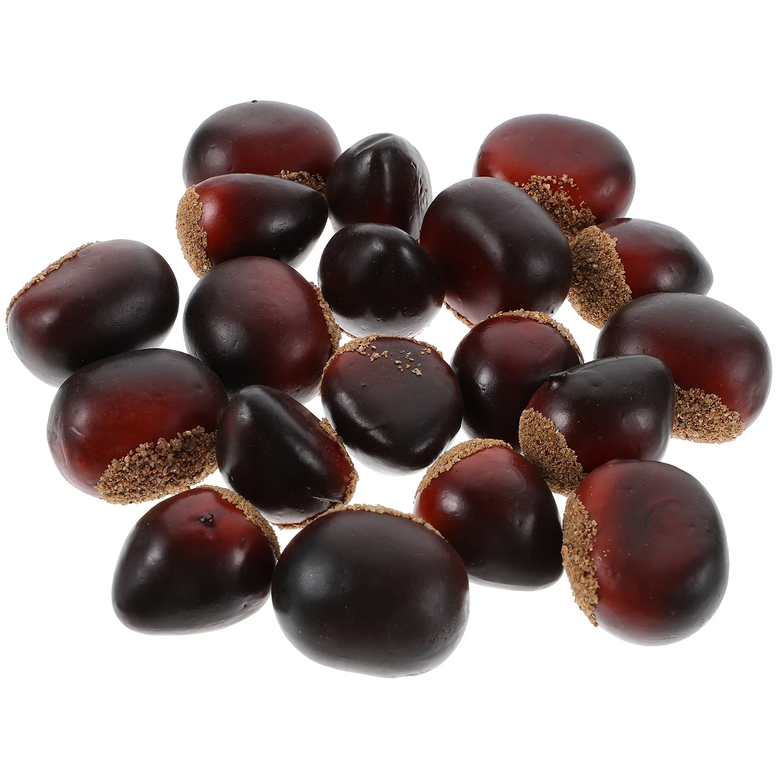 

Food Christmas Ornaments Fake Chestnut Decoration Model Artificial Nuts Christmas Tree Decor Wedding Christmas Decorations