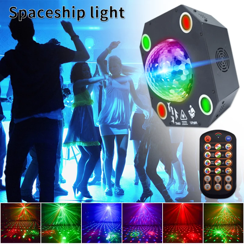 New Led Dancing Floor RGB LED Spaceship Laser Disco Ball Light Sharpy Stage Lighting Night Club Lights Projector