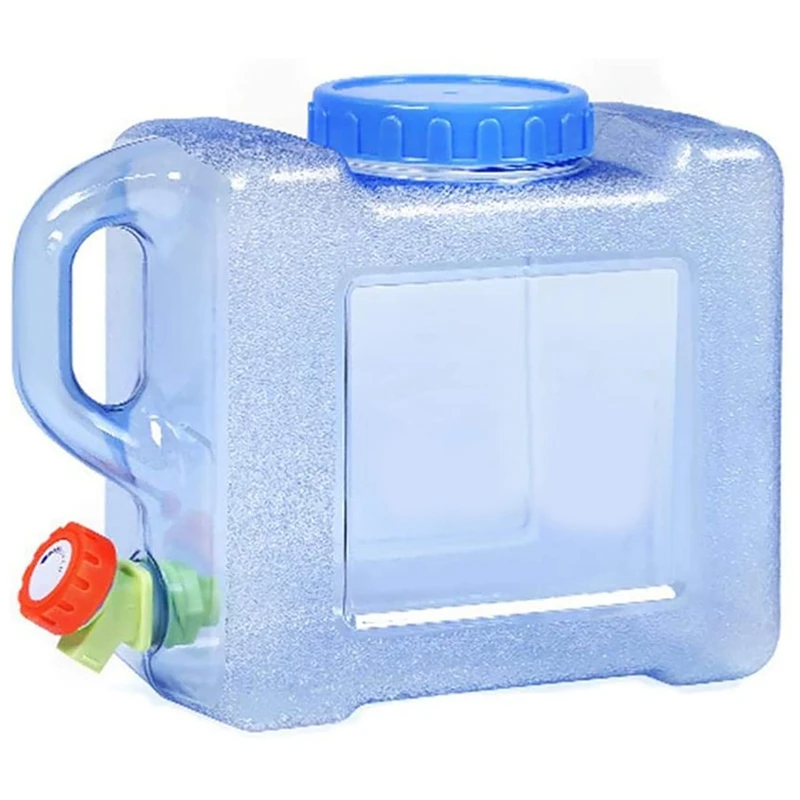 

Water Canister with Tap,Camping Portable Bucket Car Water Container with Lid Water Tank Reservoir for Outdoor Travel