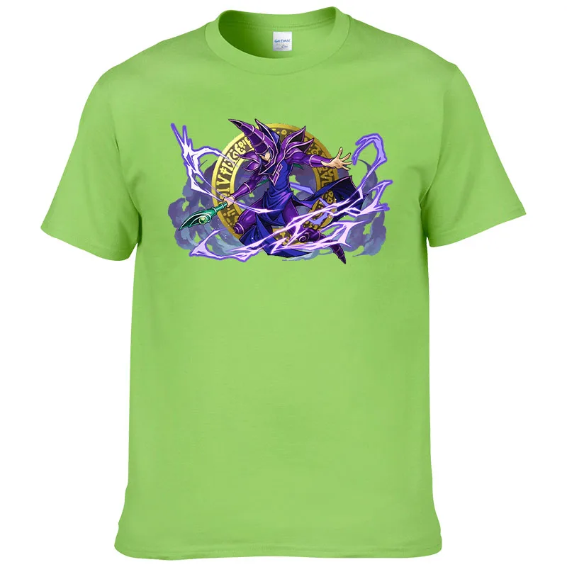 Футболка мужская с принтом Yu Gi Oh повседневная тенниска из хлопка короткими