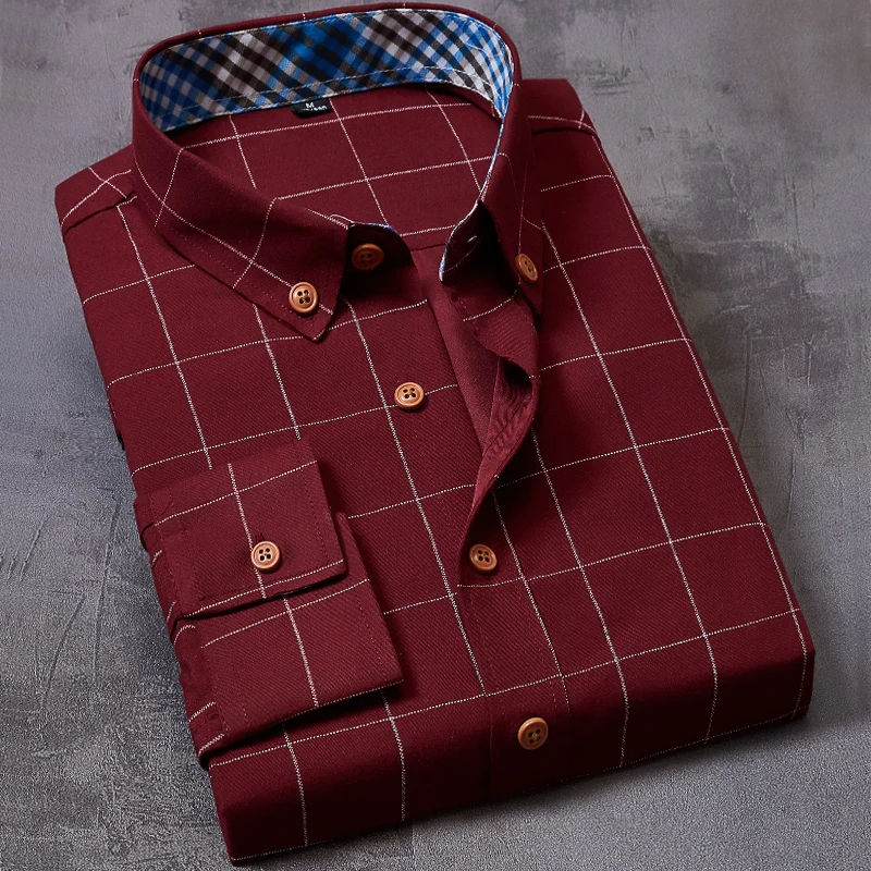 2020 Spring and Autumn New Cotton Printed Shirts Men's Long Sleeves Large Size Fashion Casual Outdoor Youth Shirts Men Clothing