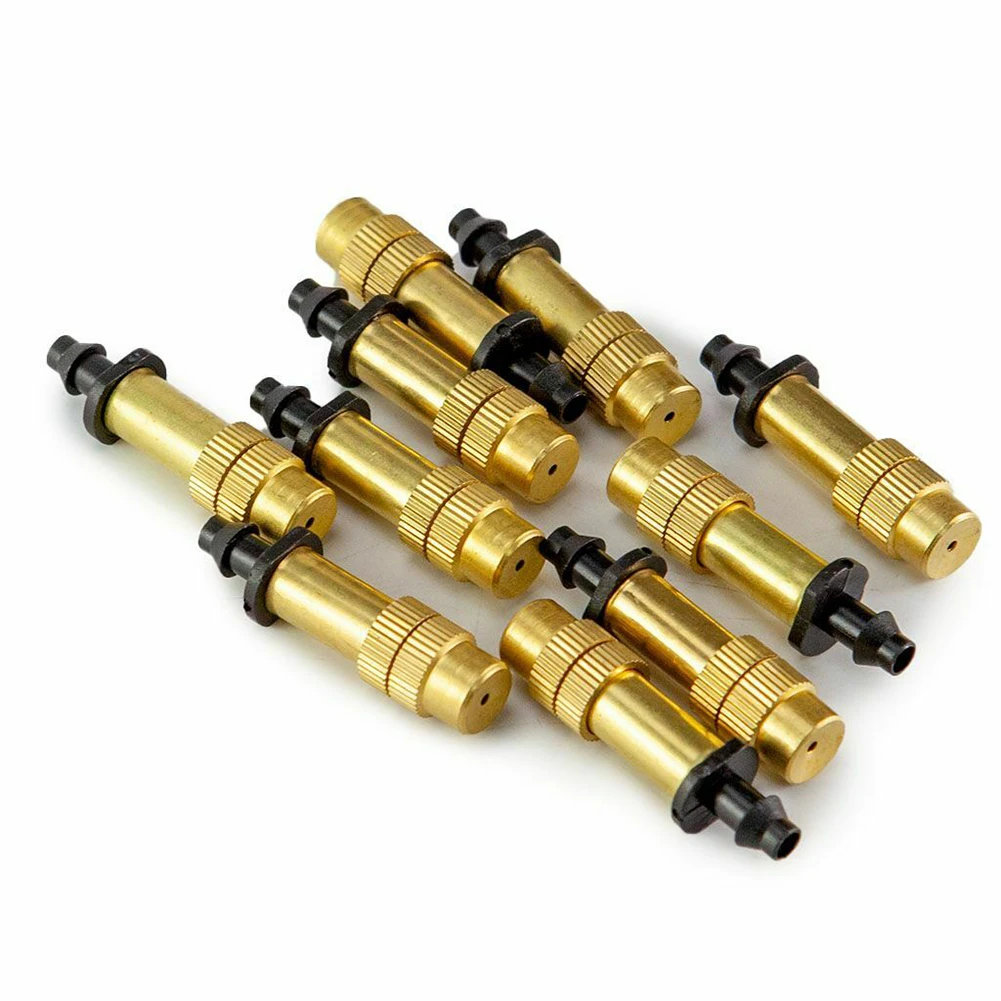 

30pcs Micro Drip Irrigation Misting Brass Nozzle Sprinkler Head Garden Watering Cooling Parts Copper Sprinkler Greenhouse
