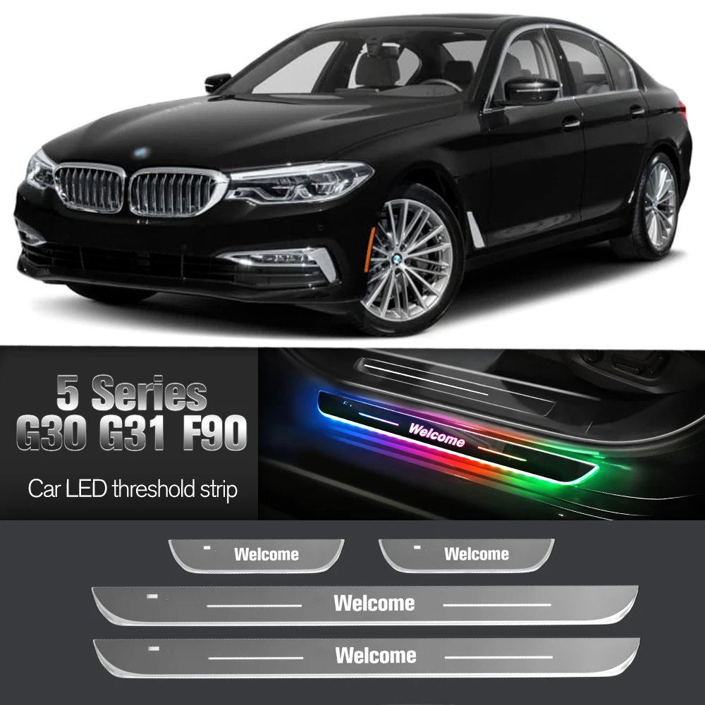 Автомобильный порог для BMW 5 серии G30 G31 F90 2016-2023 2020 индивидуальный логотип