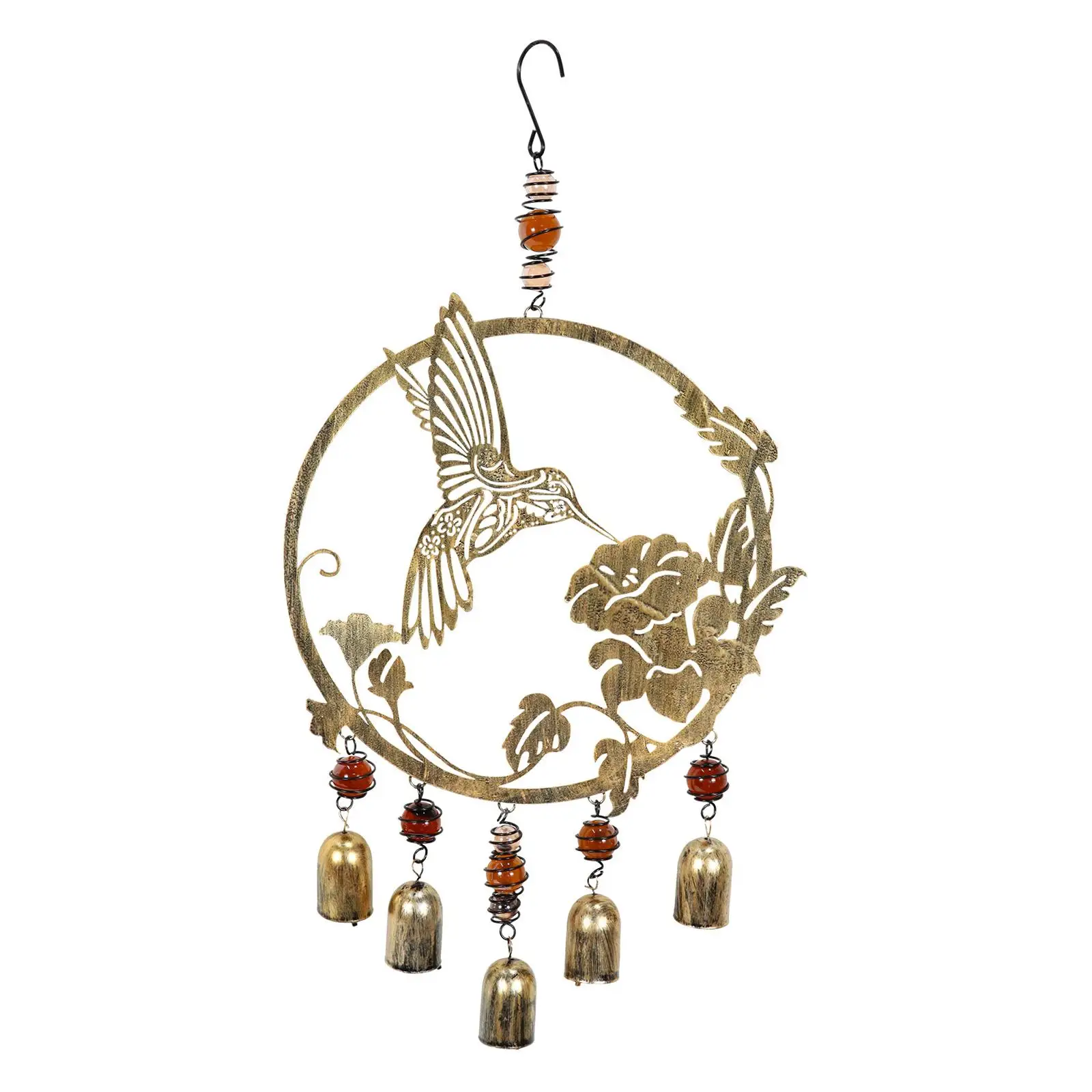 

Портативные ветряные колокольчики с птицами, декоративные подвесные ветряные колокольчики, украшения для улицы, двора, внутреннего дворик...