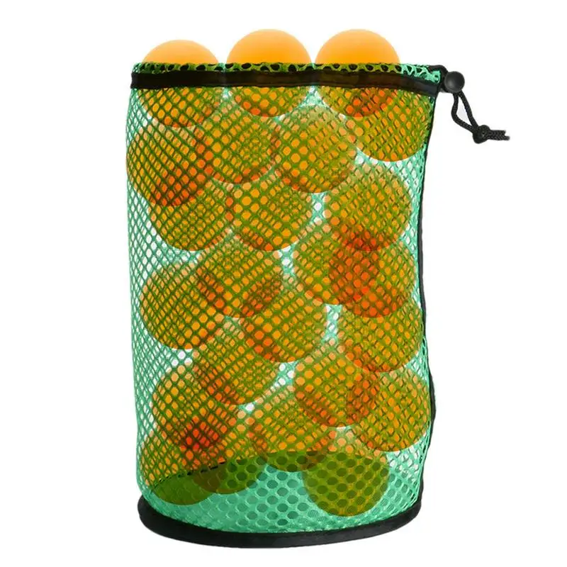 

Golf Mesh Bag Durable Nylon Bag With Sliding Drawstring Cord Lock Closure Black Mesh Bag For Golf Tennis Balls Storage Ball Bag