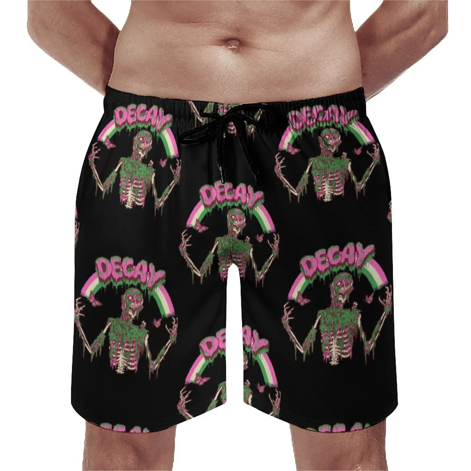 

Decay Board Shorts Skeleton Bathing Swimming Trunks Polyester Funny Men Swim Trunks