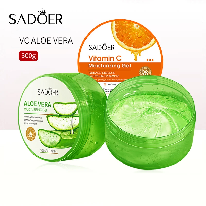 

300g Vitamin C Aloe Vera Gel Moisturizing Whitening Moisturizes Skin Care Products Facial RemoveMelanin Dark Water Oil Balance