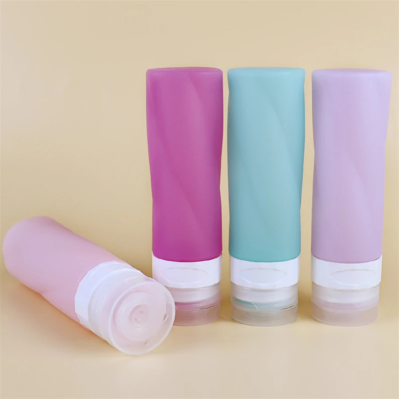 

Silicone Travel Bottle Empty Refillable Liquid Container Portable Shampoo Trip Shower Cream Gel Squeeze Containers