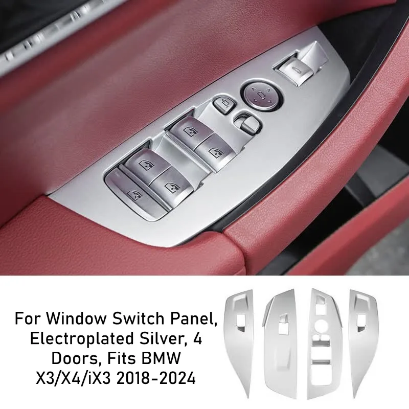 Фото Для новых BMW 3, 5, 7 серии, X1, X3, X4, X5: накладка на панель управления стеклоподъемниками, аксессуары для модификации интерьера