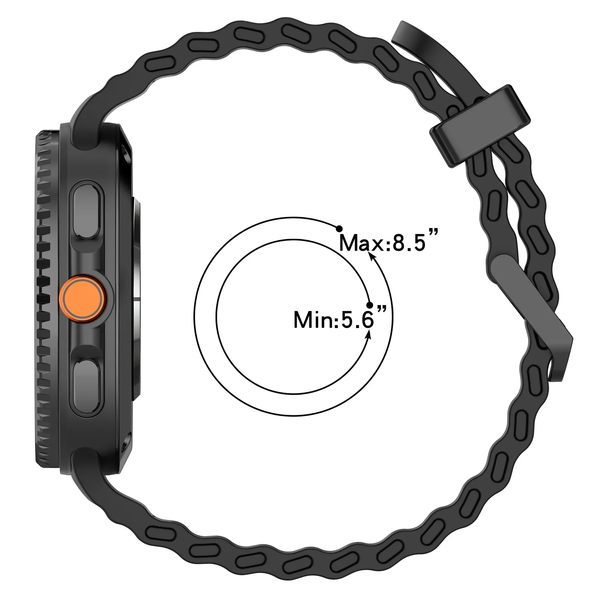 Фото Силиконовый ремешок Ocean для Samsung Galaxy Watch 8 40 мм 44 мм/8 классический браслет 46 мм дышащий браслет для Galaxy Watch 8 Band №5