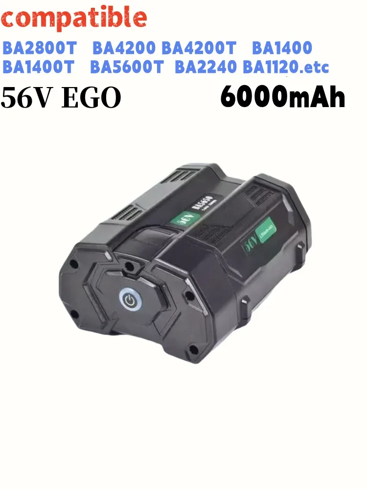 Фото Сменный аккумулятор EGO BA2800 56V 6000mAh, совместимый с EGO BA2800T BA4200 BA4200T BA1400 BA1400T BA5600T BA2240 BA1120 №2