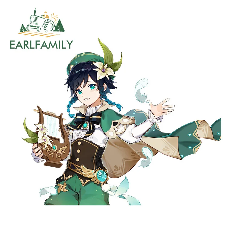 EARLFAMILY 13 см X 9 1 для Venti Genshin ударные автомобильные наклейки сделай сам креативная