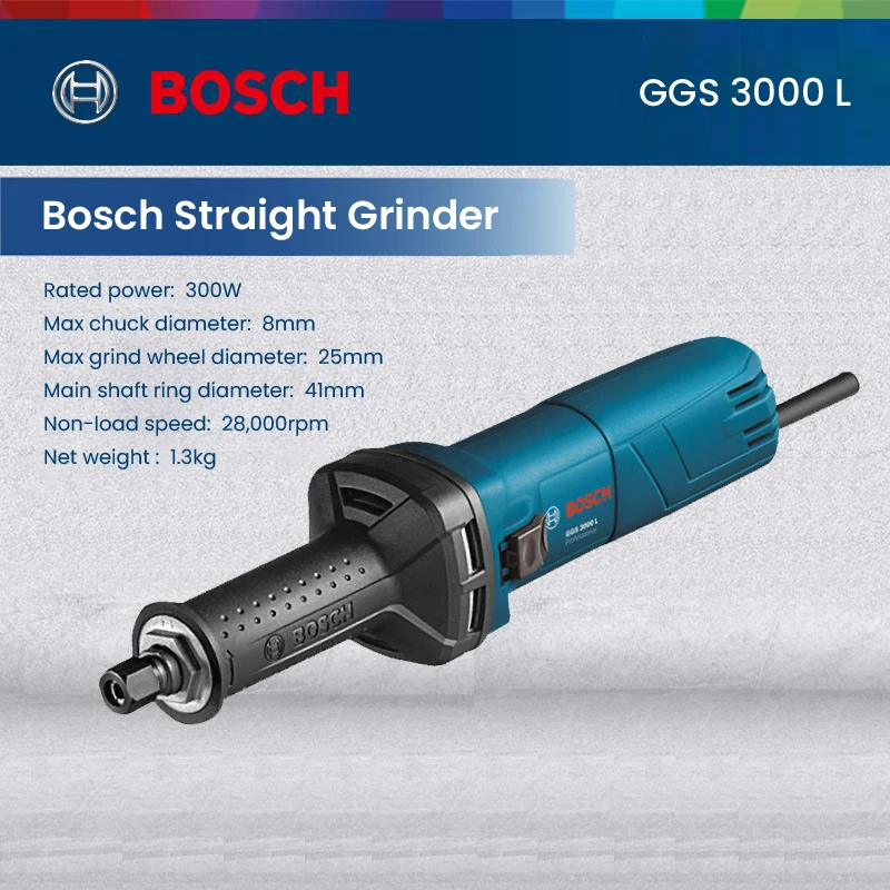 

Bosch Professional GGS 3000L Electric Grinder 28000rpm/Min Straight Grinder Power Tool For Metal Wood Grinding Polishing Machine