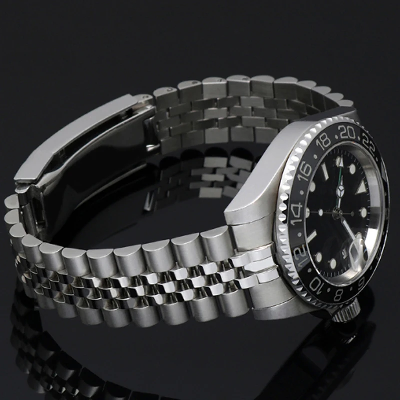 20mm Watch Accessory Stainless Steel Strap Uitable For Rolex Steel Watch Band Daytona Green Blackwater Ghost Submariner Strap