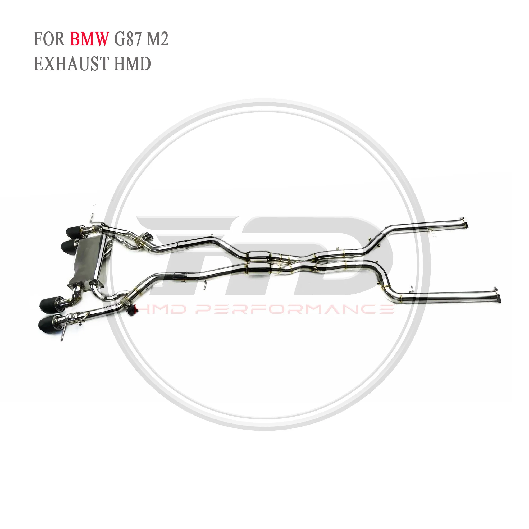 Выхлопная система HMD с высокой пропускной способностью Catback для BMW G87 M2