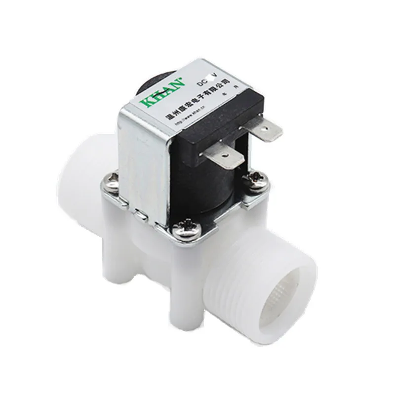 

3/4" Plastic Solenoid Valve 12V 24V 220V PP N/C Magnetic Washing Machine Dispenser Water Pneumatic Pressure Controller Switch