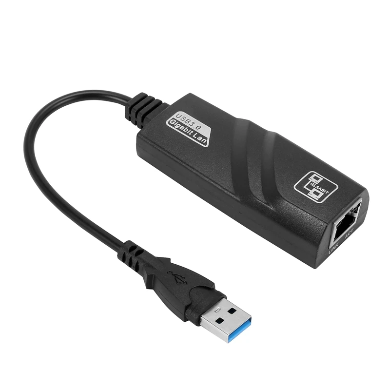 

USB 3.0 To 10/100/1000 Mbps Gigabit RJ45 Ethernet LAN Network Adapter For PC Mac