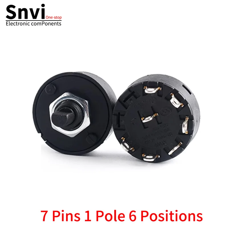 

Круглый поворотный переключатель SNVI RV005 3/4/5/6 позиций