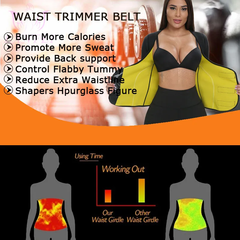 LANFEI Compression Slimming Vest Women Neoprene Body Shaper Yoga Shirt Weight Loss No Zipper Sport Tank Top Waist Trainer Corset