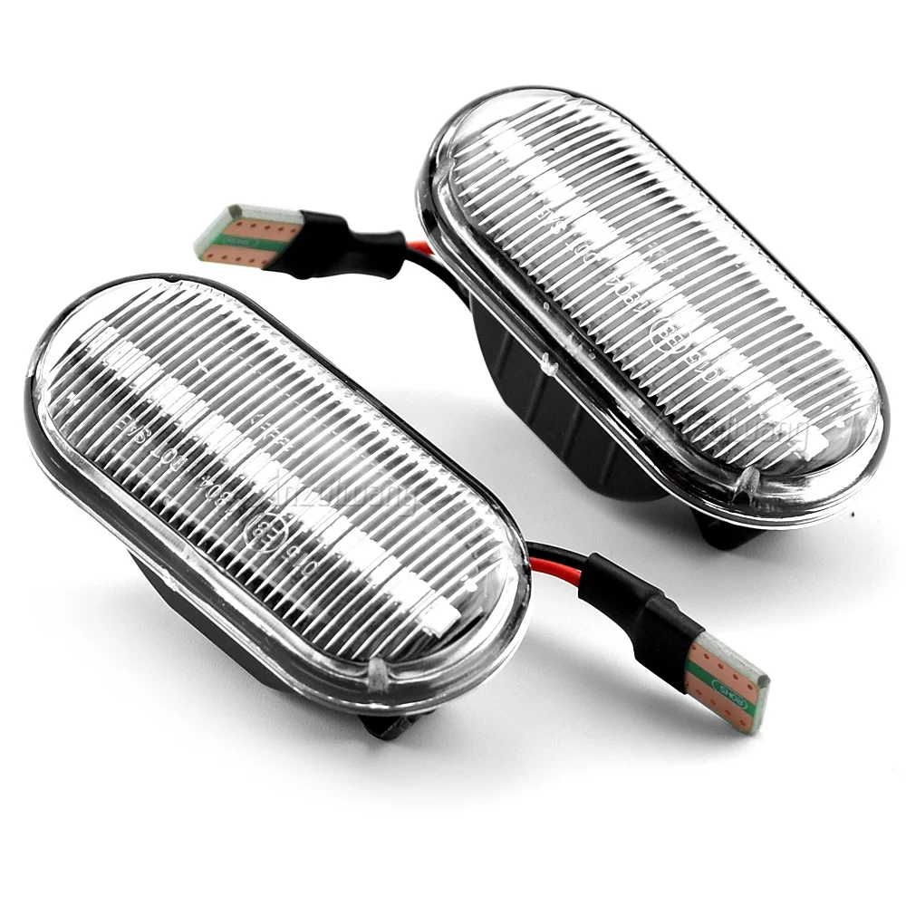 2 шт. светодиодный указатель поворота динамический мигающий боковой габаритный