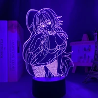 led light anime high school dxd rias gremory for kids bedroom decor night light brithday gift room 3d lamp high school dxd manga