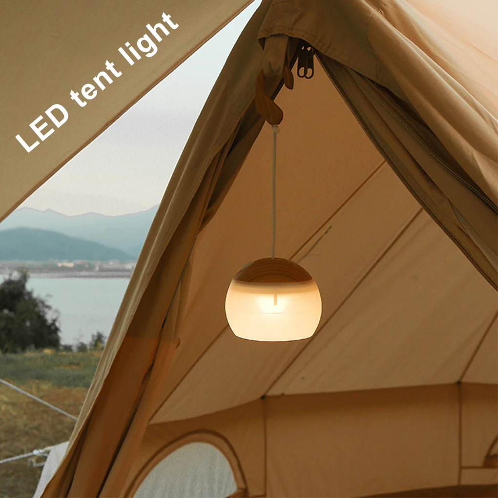 

Camping Tent Light Outdoor Dimmable Rechargeable Hanging Lamp Portable Camper Tourist Lantern Yard Decoration Black