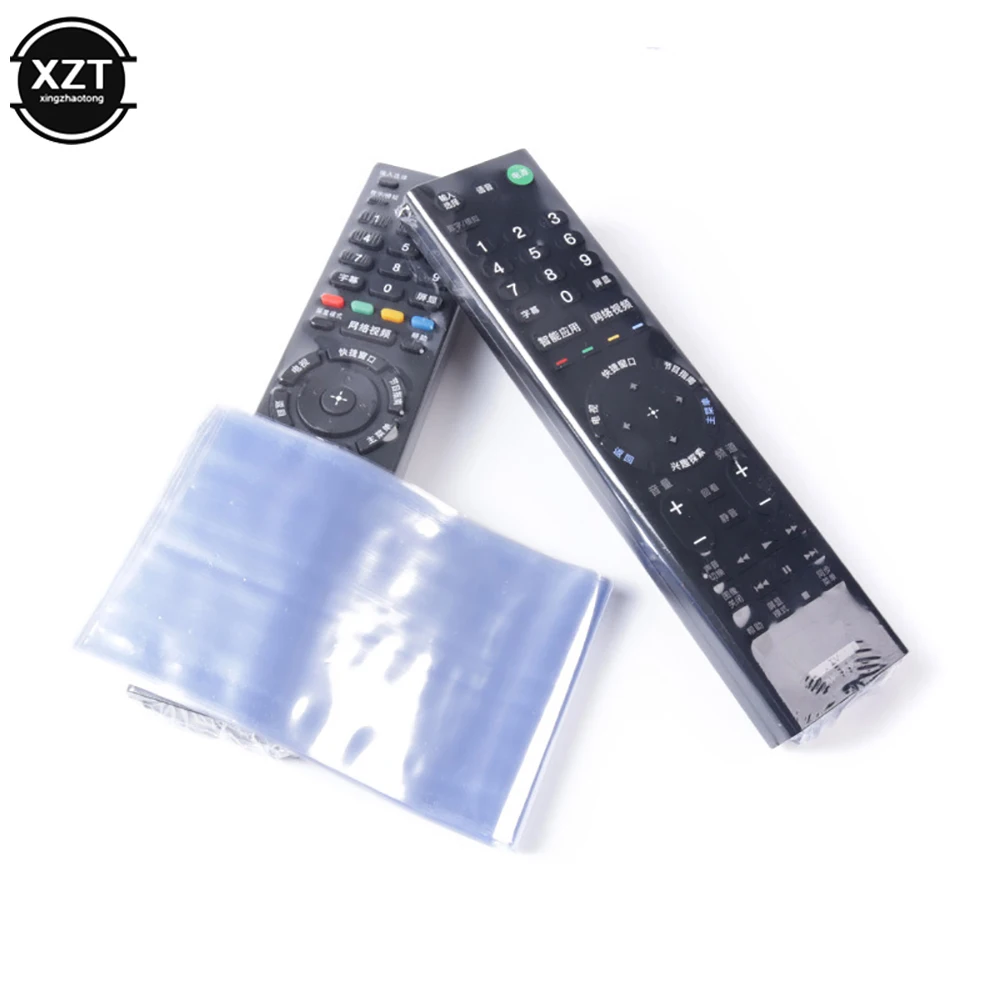 

10PCS Clear Heat Shrink Film Bag TV Remote Control Cases Cover Air Condition Remote Control Protective Waterproof Anti-dust Bags