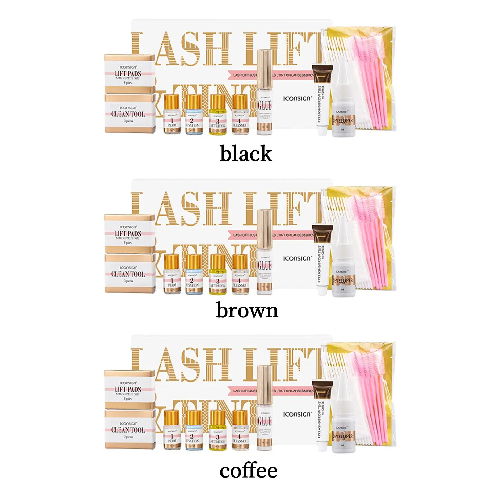 

Curling Eyelash Set 2 in 1 Mild Keratin Styling Agent for Beauty