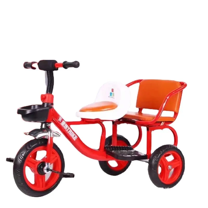 

Children's Double Tricycles Bicycles Baby Twins Strollers New Tricycles for Children Can Ride Twin Tricycles Double Seats