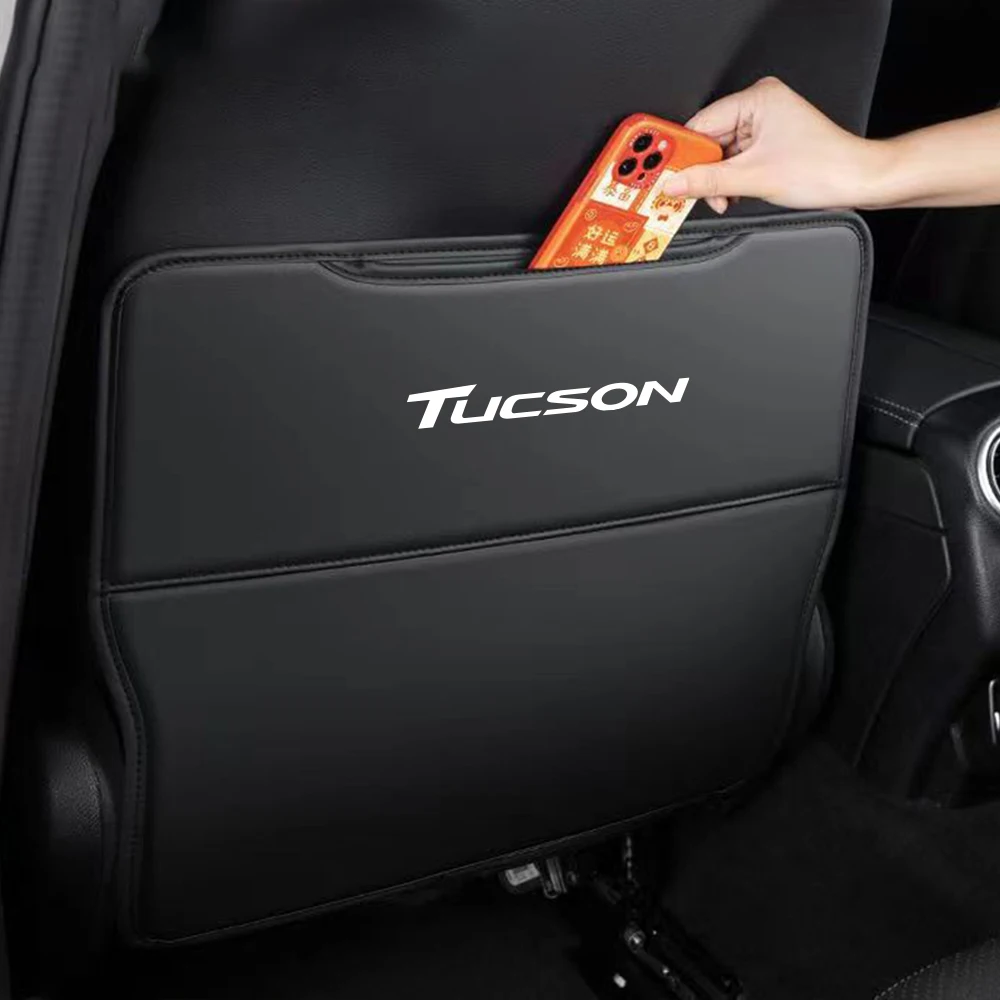 2 шт. кожаные автомобильные накладки на спинку сиденья для Hyundai Tucson Nx4 ix JM TL 2008 2016 2017