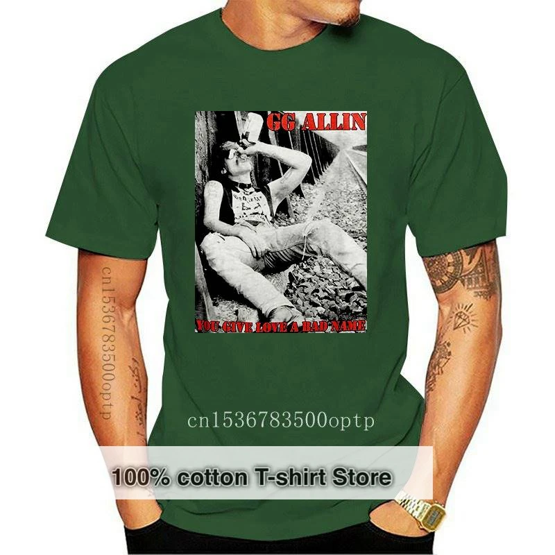 

New 2021 Gg Allin You Give Love A Bad Name Mens T-Shirt Size S-2XL-4XL-5XL TEE Shirt 2021 Unisex Funny