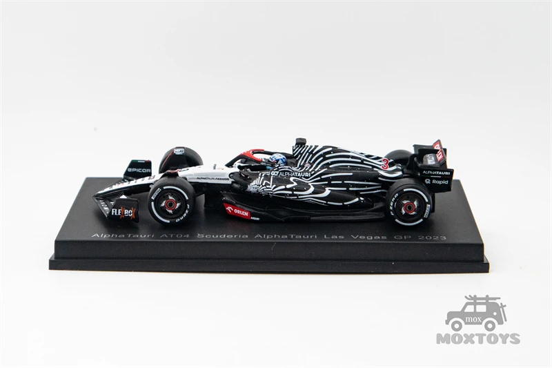 Spark 1:64 AlphaTauri AT04 No.3 Scuderia Las Vegas GP2023 Литая под давлением модель автомобиля Daniel Ricciardo