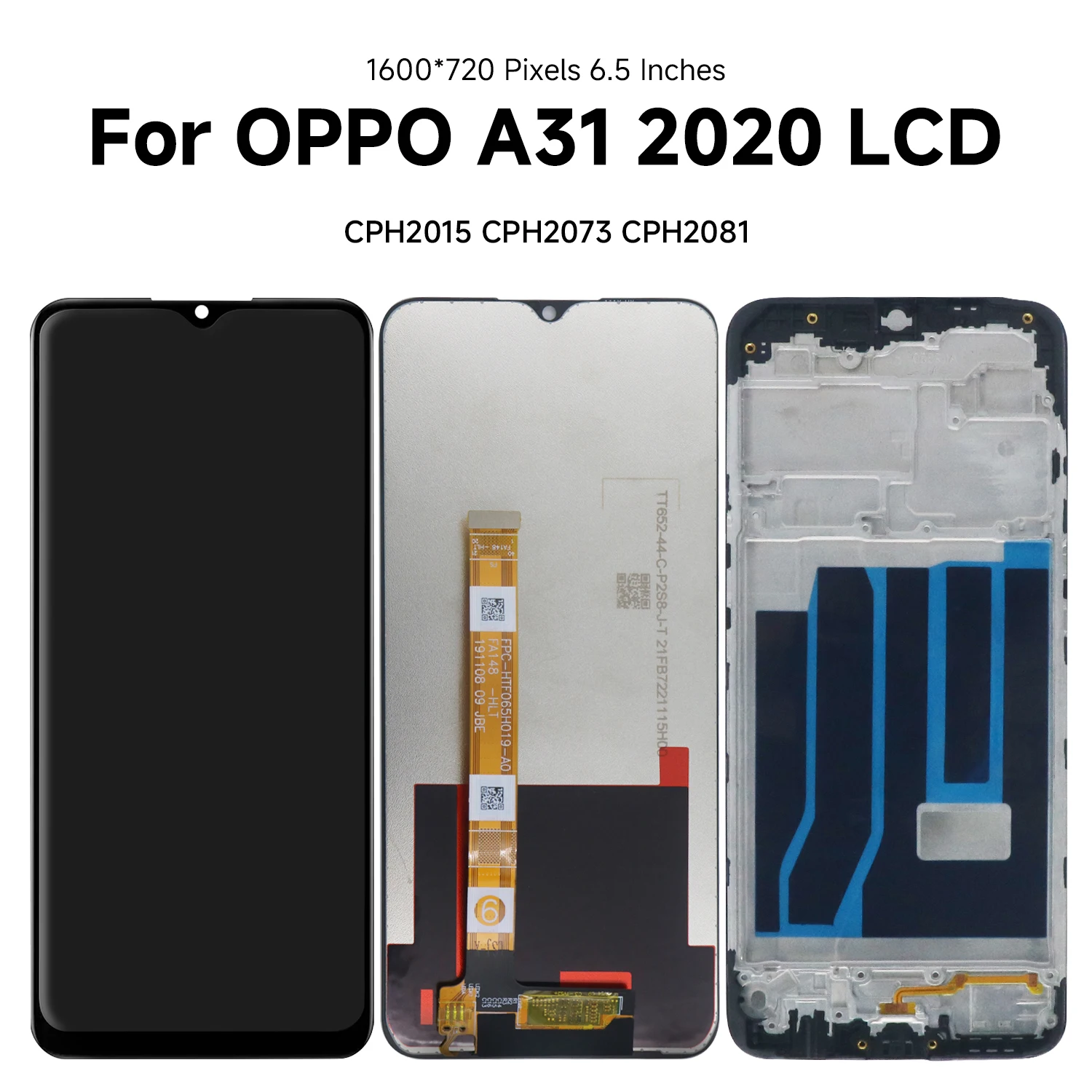 ЖК-дисплей 6 5 дюйма для OPPO A31 2020 CPH2015 CPH2073 CPH2081 CPH2029 CPH2031 сенсорный экран дигитайзер с
