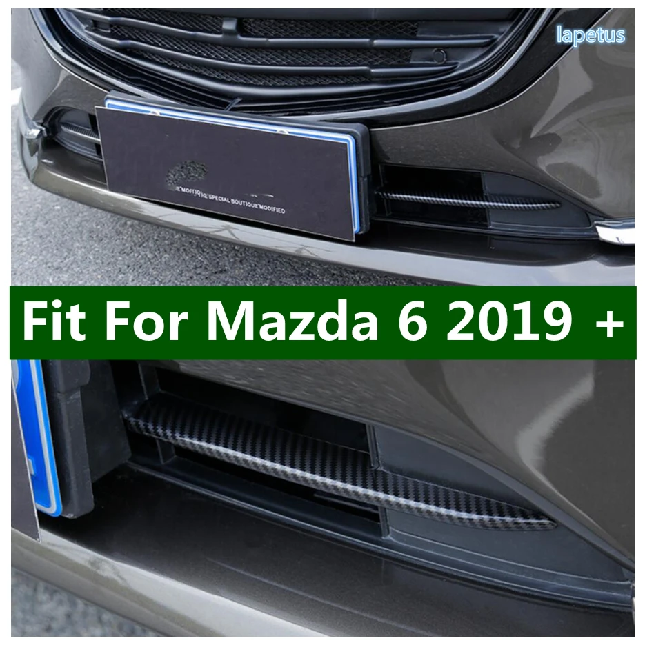 

Front Bumper Mesh Center Grille Grill Lip Molding Cover Trim Bar Garnish 2PCS Fit For Mazda 6 2019 - 2021 External Spare Parts