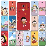 maiyaca cartoon chibi maruko chan cute girl phone case for redmi note 8 7 9 4 6 pro max t x 5a 3 10 lite pro