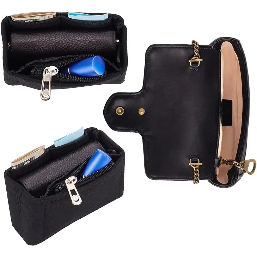 Фетровый органайзер-вставка для кошелька вставка-органайзер сумки через плечо GG